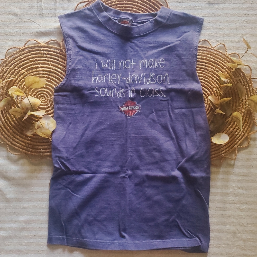 Vintage Harley Davidson Sleeveless Tshirt